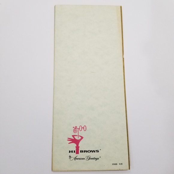 1969 Hi Brows American Greetings Vintage Card - Picture 5 of 8